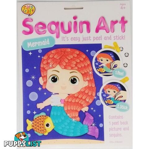 Sequin Art Craft Kit Assorted 4 Designs - 800710