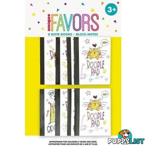 8 Doodle Pad Note Books - 011179847952