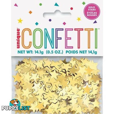 Gold Stars Confetti 14Grams 05oz - 011179903504