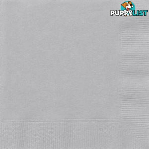 Silver 20 Lunch Napkins - 011179033423