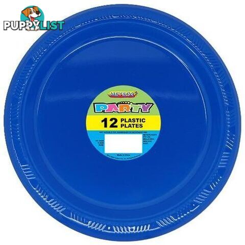 Royal Blue 12 x 18cm (7) Plastic Plates - 9311965327554