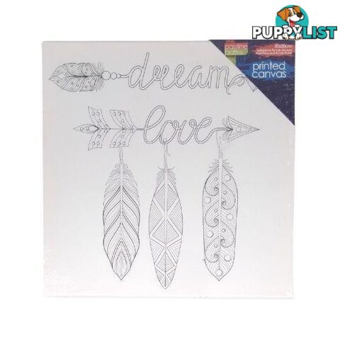 Printed Colour In Canvas 30x30cm Dream Love - 800987