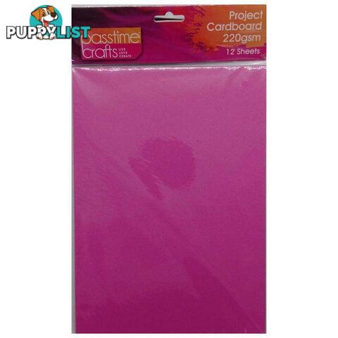 Multi Colored Project Cardboard 220 gsm 12 Sheets - 9348291000554