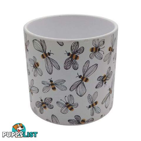 Large Pot Animal Range 16x14cm Bee Design - 801037