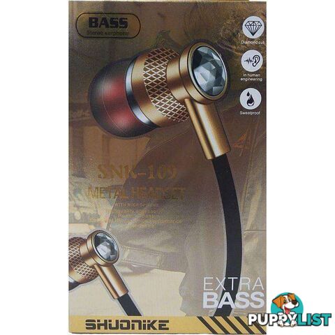 Earphones Extra Bass With Built In Microphone - 6920190615294