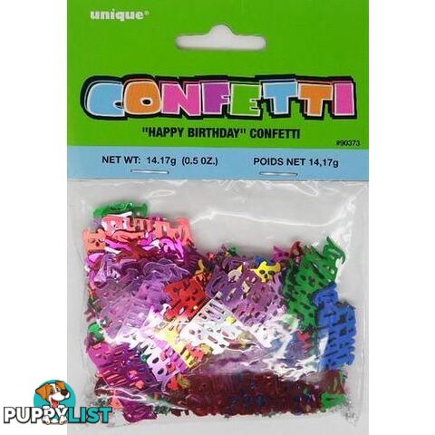 Happy Birthday Confetti 14Grams 05oz - 011179903733