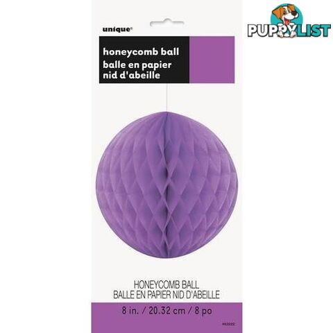 Honeycomb Ball Pretty Purple 20cm (8) - 011179632220