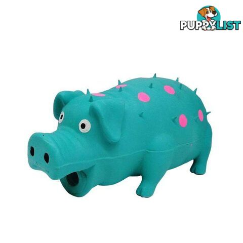 Pet Toy Latex Pig Blue - 800441