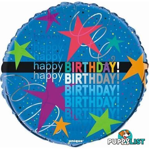 Cosmic Birthday 45cm (18) Foil Balloon Packaged - 011179402472