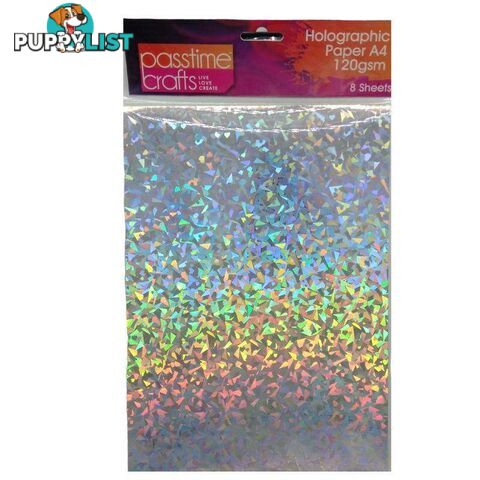 Holographic Paper 120gsm A4 Silver Specks 8 Sheets - 800304