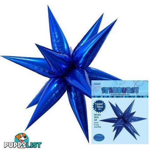 Glitz Starburst Royal Blue 100cm (40) - 9311965428640