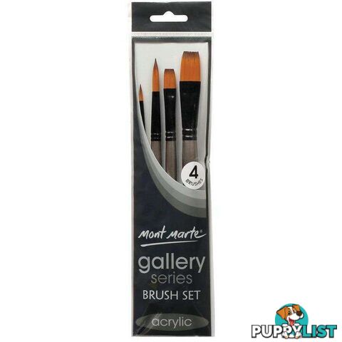 Gallery Series Acrylic Paint Brush Set 4pc - 9328577016752