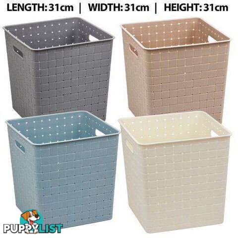 Basket Tall Woven 31x31x31cm - 9328644052584