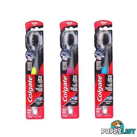 Colgate 360 Toothbrush Charcoal - 6910021100204