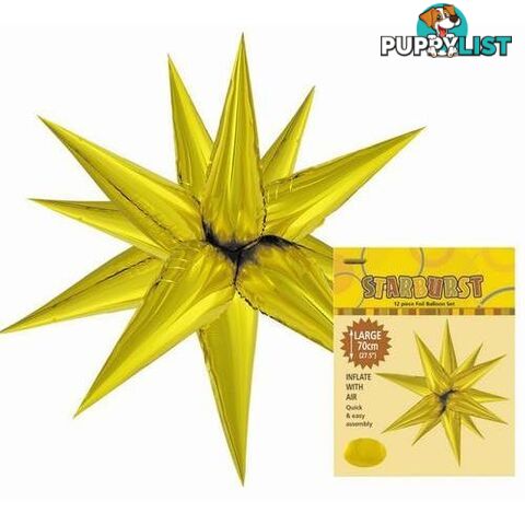 Glitz Starburst Gold 70cm (27.5) - 9311965428527