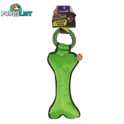 Pet Toy Tuff Busta Tugger Bone Green 39cm - 800473