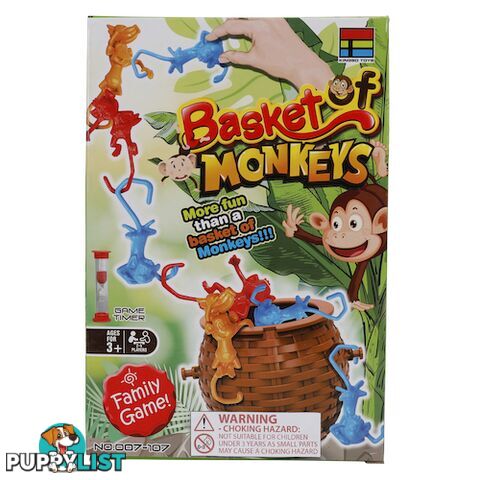 Family Board Game Basket Of Monkeys Age 3 Plus - 9328644066888