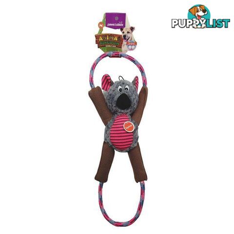 Pet Toy Animal Double Loop Grey 37cm - 800457