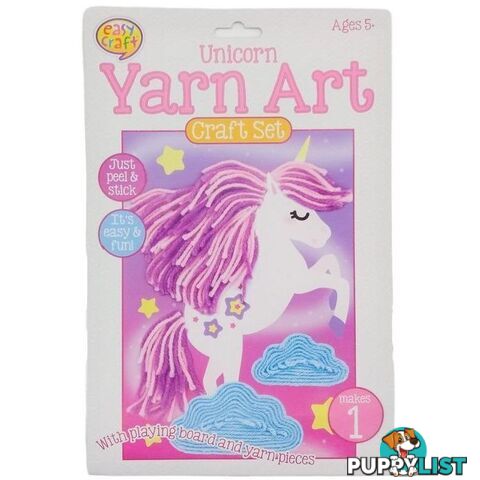 Yarn Art Craft Kit with Playing Board Assorted 4 Designs - 800663