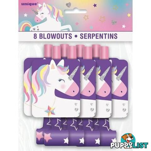 Unicorn Party 8 Blowouts - 011179725021