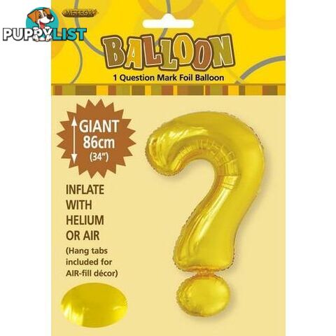 Gold ? Alphabet Foil Balloon 86cm (34) - 9311965429500