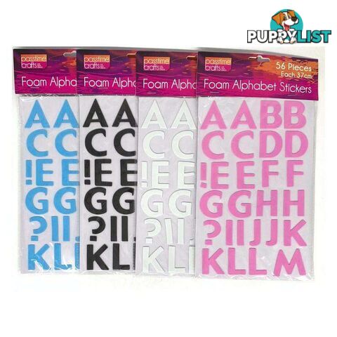 Foam Alphabet Stickers Pack of 4 - 900026