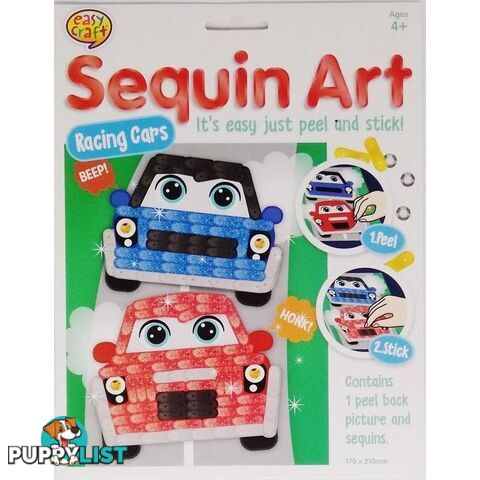 Sequin Art Craft Kit Assorted 4 Designs - 800712