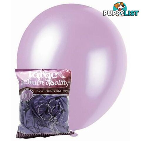 Lavender - 100 x 30cm (12) Pearl Balloons - 9311965012894