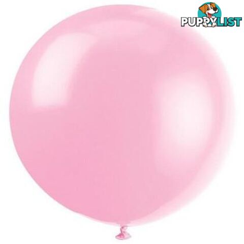 Powder Pink 6 x 91cm (36) Latex Balloons - 011179567249