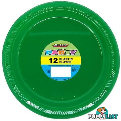 Emerald Green 12X 18cm (7) Plastic Plates - 9311965320616