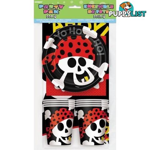 Pirate Fun Party Pack For 8 - 011179404971