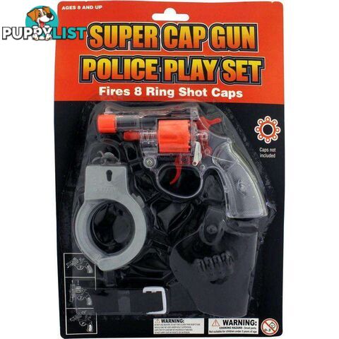 Super Cap Gun Police Play Set - 9326243131327