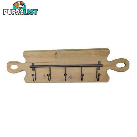 Wooden And Metal Wall Hook - 9328644070199