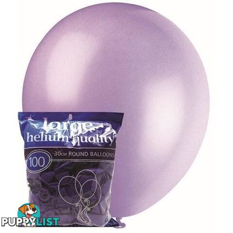 Lavender - 100 x 30cm (12) Decorator Balloons - 9311965012245