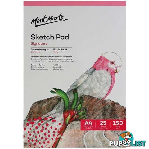 Mont Marte A4 Sketch Pad 150gsm 25 Sheets - 9328577014093