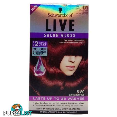 Schwarzkopf Live Gloss Dark Berries Colour - 9310714220696