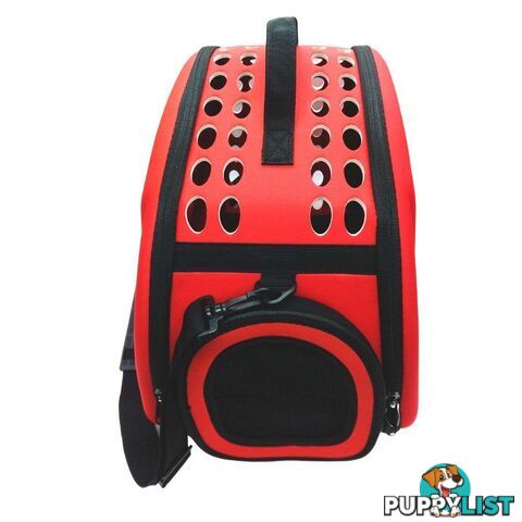 Dog Carrier with Ventilation Red - 800409