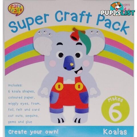 Super Craft Kit 6Pk 4 Assorted Designs - 800686