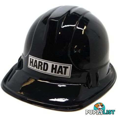 Construction Hard Hat - Royal Black Plastic - 9311965122494