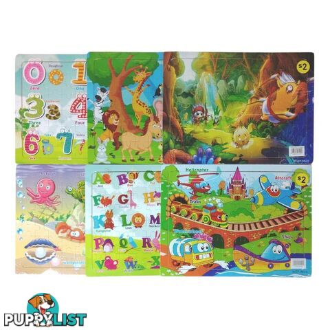 Wooden Jigsaw Puzzle 60Pcs assorted - 6905101011020