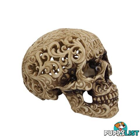 Tribal Bone Colored Skull 14cm - See Through - 800257