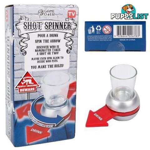 Spin the Shot Glass Drinking Fun Party Game - 9328644026783