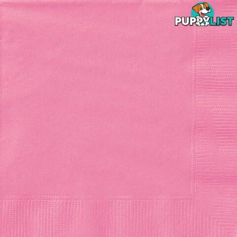 Hot Pink 20 Lunch Napkins - 011179313921