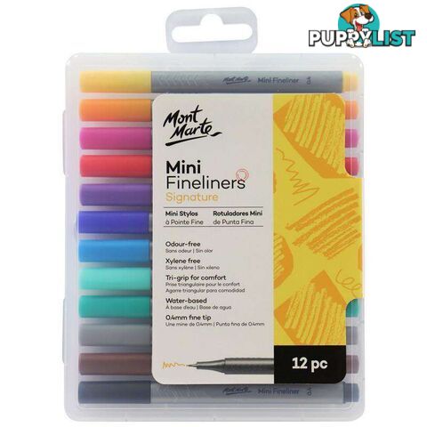 Mini Fineliner Marker 12pce - 9328577030505