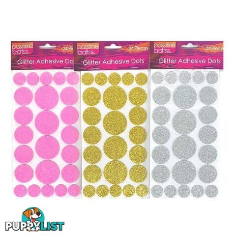 Glitter Adhesive Dots Pack of 3 - 900031