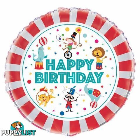 Circus Carnival 45cm (18) Foil Balloon Packaged - 011179724833