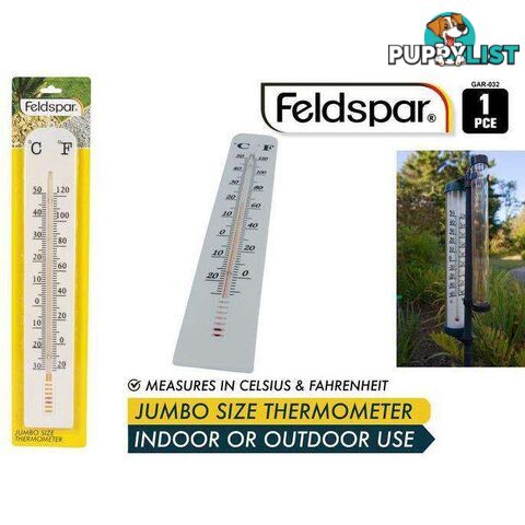 Jumbo Indoor and Outdoor Thermometer 40x6cm - 9315892208955