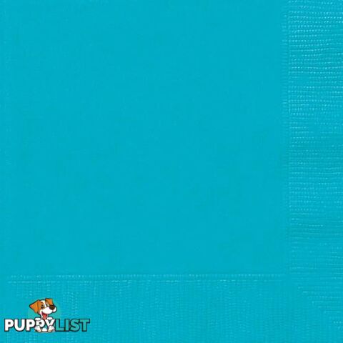 Carib Teal 20 Lunch Napkins - 011179336425