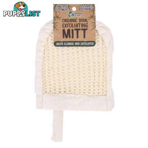 Eco Organic Sisal Exfoliating Mitt - 9328644054359