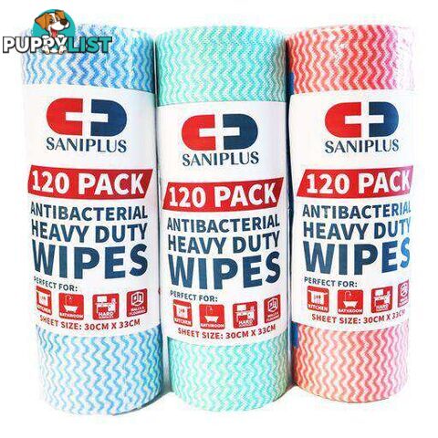 Roll Antibacterial Wipes 30x33cm 120pcs - 9328644056926